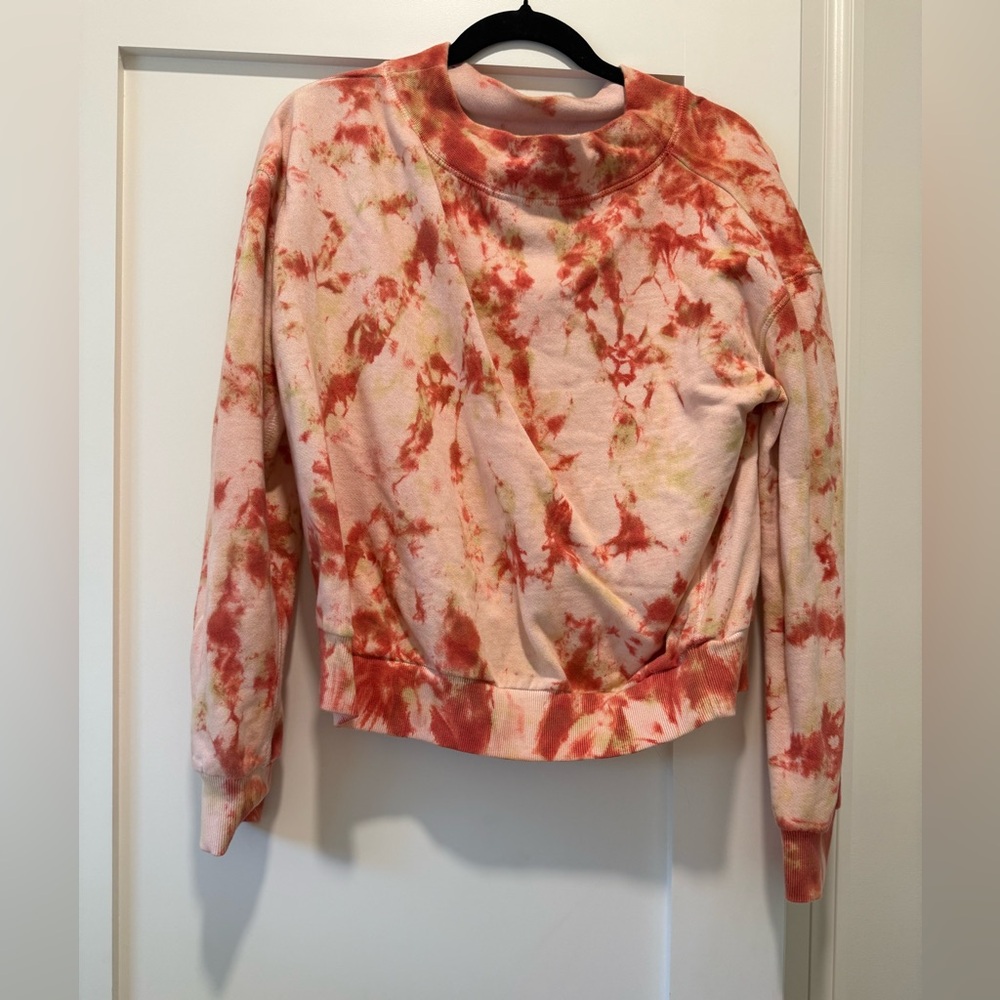 Pilcro by Anthropologie Tie-Dye mock neck sweatshirt